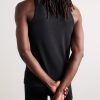 Ribbed Stretch Lyocell and Cotton-Blend Tank Top - BK Ribbed Stretch Lyocell and Cotton-Blend Tank Top - BK
