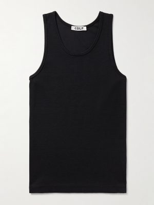 Ribbed Stretch Lyocell and Cotton-Blend Tank Top