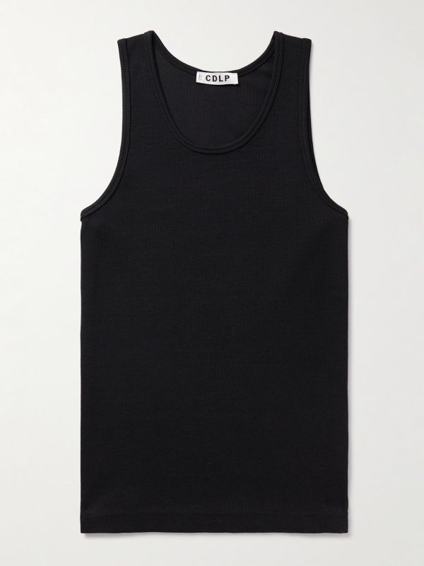 Ribbed Stretch Lyocell and Cotton-Blend Tank Top Ribbed Stretch Lyocell and Cotton-Blend Tank Top