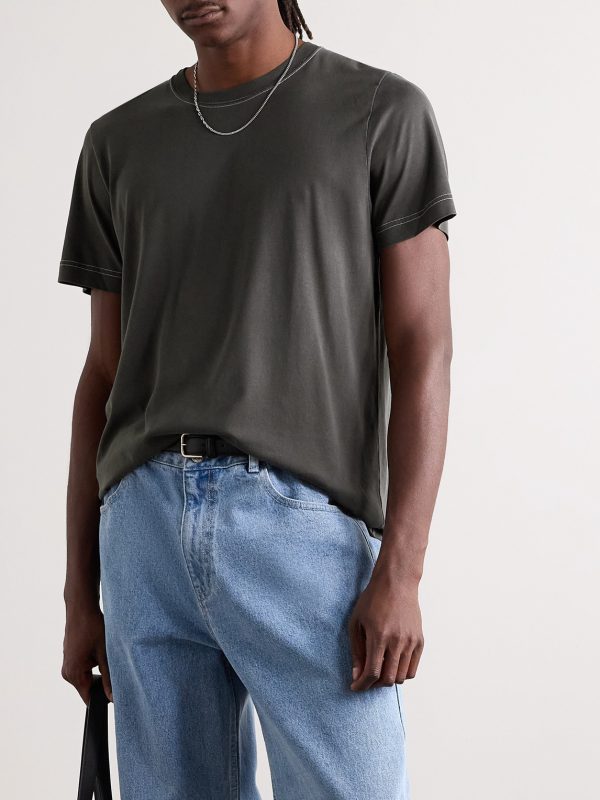 Lyocell and Pima Cotton-Blend Jersey T-Shirt - FR