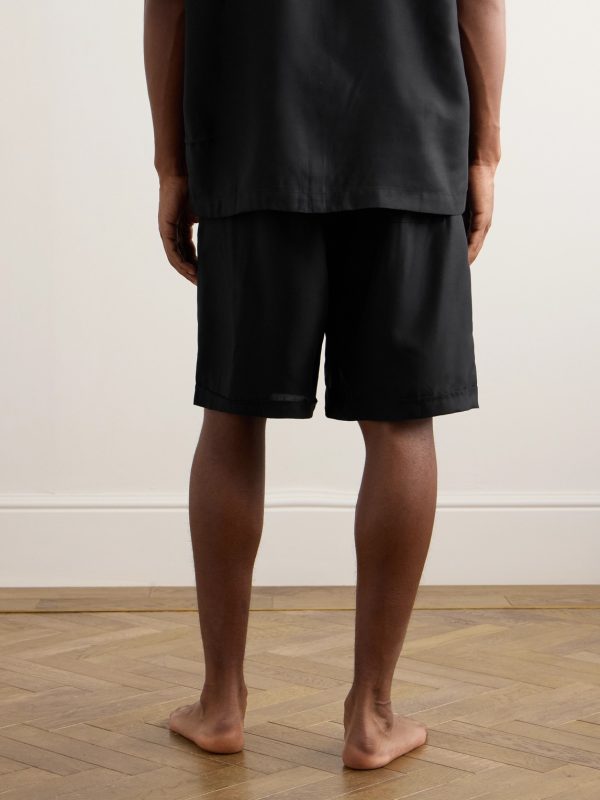 Straight-Leg Lyocell Pyjama Shorts - BK