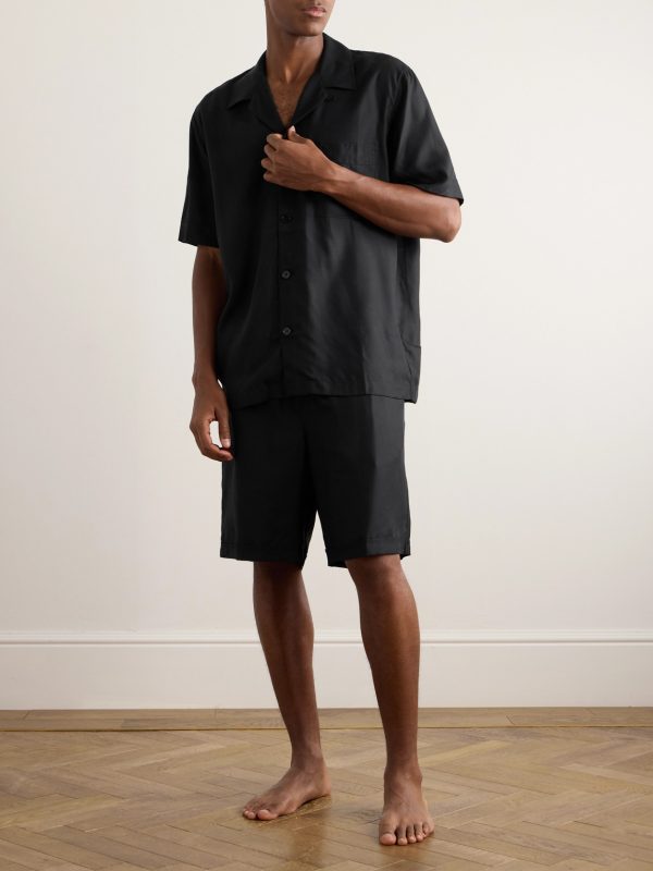 Straight-Leg Lyocell Pyjama Shorts - OU