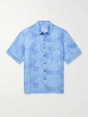 Printed Lyocell and Linen-Blend Shirt Printed Lyocell and Linen-Blend Shirt