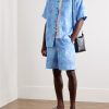 Printed Lyocell and Linen-Blend Shirt - OU Printed Lyocell and Linen-Blend Shirt - OU