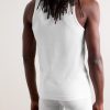 Ribbed Stretch Lyocell and Cotton-Blend Tank Top - BK Ribbed Stretch Lyocell and Cotton-Blend Tank Top - BK