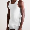 Ribbed Stretch Lyocell and Cotton-Blend Tank Top - OU Ribbed Stretch Lyocell and Cotton-Blend Tank Top - OU