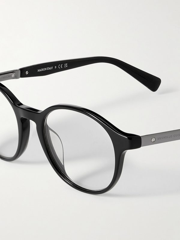 Round-Frame Acetate Optical Glasses - CU