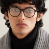 Round-Frame Acetate Optical Glasses - OU