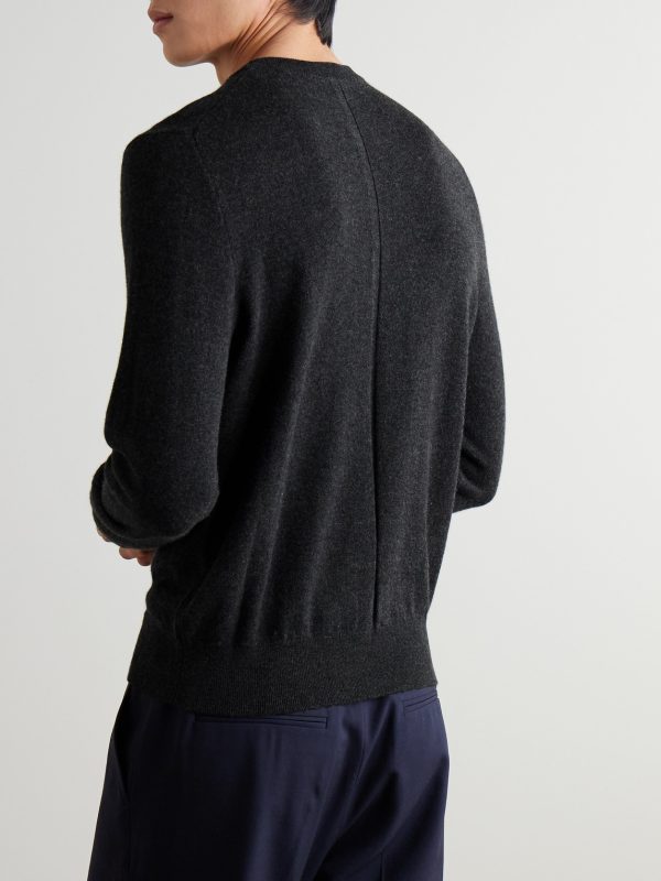 Benji Crew Neck Cashmere Sweater - BK