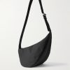 Slouchy Banana Two Leather-Trimmed Canvas Belt Bag - BK Slouchy Banana Two Leather-Trimmed Canvas Belt Bag - BK