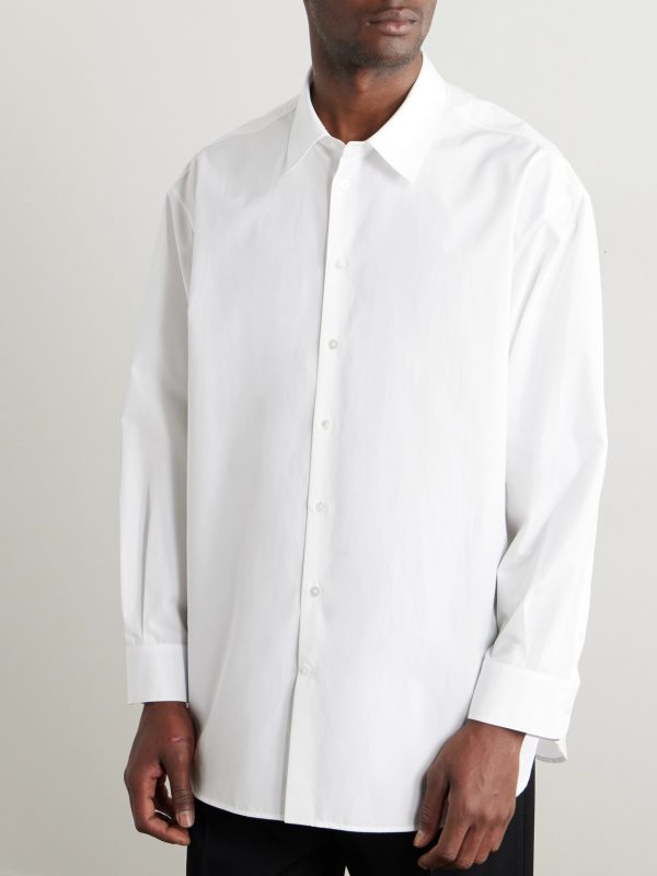 Lukre Oversized Cotton-Poplin Shirt - FR Lukre Oversized Cotton-Poplin Shirt - FR