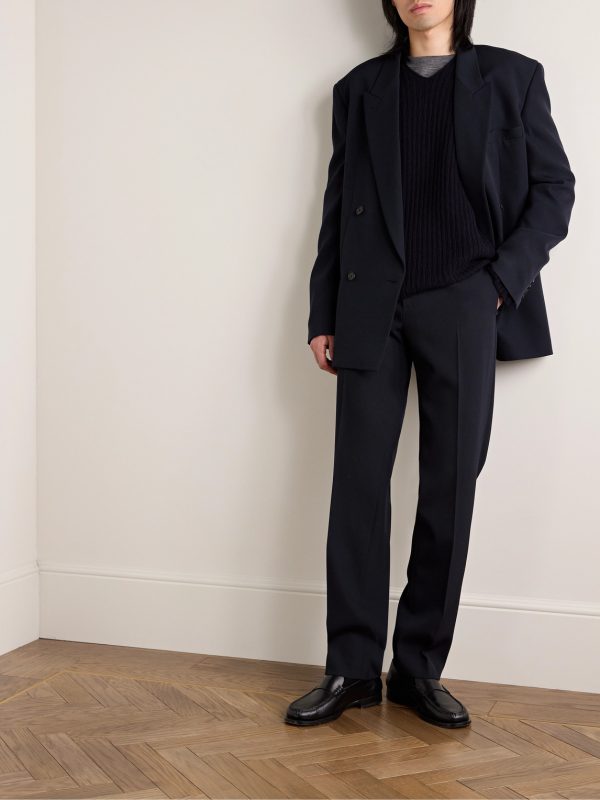 Donnes Double-Breasted Grain de Poudre Virgin Wool Suit Jacket - OU Donnes Double-Breasted Grain de Poudre Virgin Wool Suit Jacket - OU