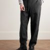 Take Easy Baker Straight-Leg Pinstriped Wool-Twill Drawstring Suit Trousers - FR Take Easy Baker Straight-Leg Pinstriped Wool-Twill Drawstring Suit Trousers - FR