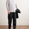 Take Easy Baker Straight-Leg Pinstriped Wool-Twill Drawstring Suit Trousers - OU Take Easy Baker Straight-Leg Pinstriped Wool-Twill Drawstring Suit Trousers - OU