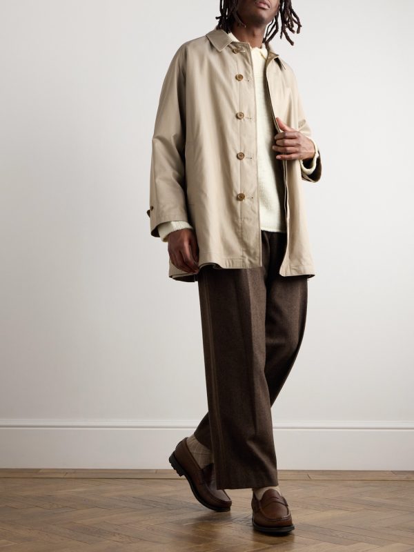 Reversible Cotton-Gabardine Coat - OU Reversible Cotton-Gabardine Coat - OU