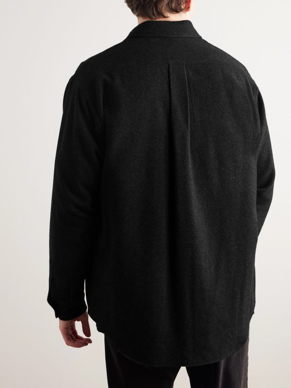 C.P.O Brushed Cashmere-Flannel Shirt Jacket - BK C.P.O Brushed Cashmere-Flannel Shirt Jacket - BK