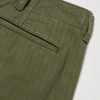 Wide-Leg Herringbone Cotton-Twill Trousers - CU