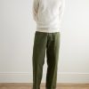 Wide-Leg Herringbone Cotton-Twill Trousers - OU
