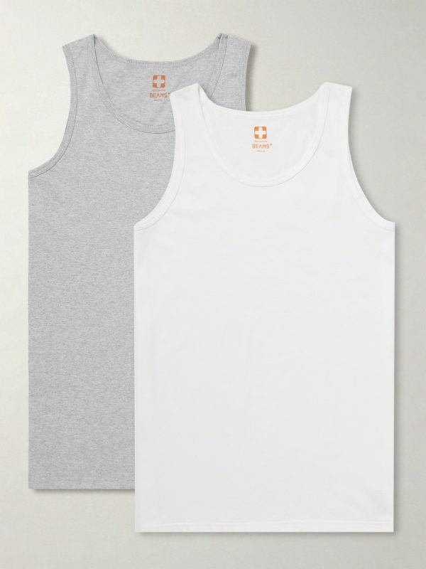 Two-Pack Slim-Fit Cotton-Jersey Tank Tops Two-Pack Slim-Fit Cotton-Jersey Tank Tops