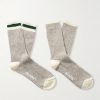 Rag Two-Pack Striped Ribbed-Knit Socks Rag Two-Pack Striped Ribbed-Knit Socks
