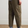 2 Pleats Tapered Pleated Cotton-Blend Twill Trousers - BK