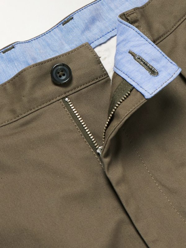 2 Pleats Tapered Pleated Cotton-Blend Twill Trousers - E1