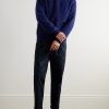 Tapered Pleated Cotton-Twill Trousers - OU Tapered Pleated Cotton-Twill Trousers - OU