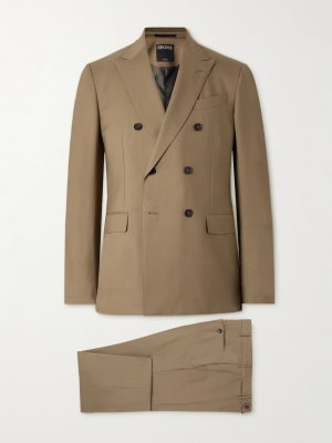 Double-Breasted Trofeo™ Wool-Twill Suit