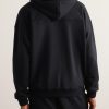 Logo-Embroidered Cotton-Blend Jersey Hoodie - BK Logo-Embroidered Cotton-Blend Jersey Hoodie - BK