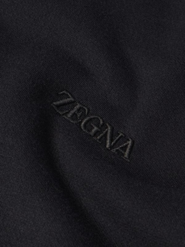 Logo-Embroidered Cotton-Blend Jersey Hoodie - CU Logo-Embroidered Cotton-Blend Jersey Hoodie - CU