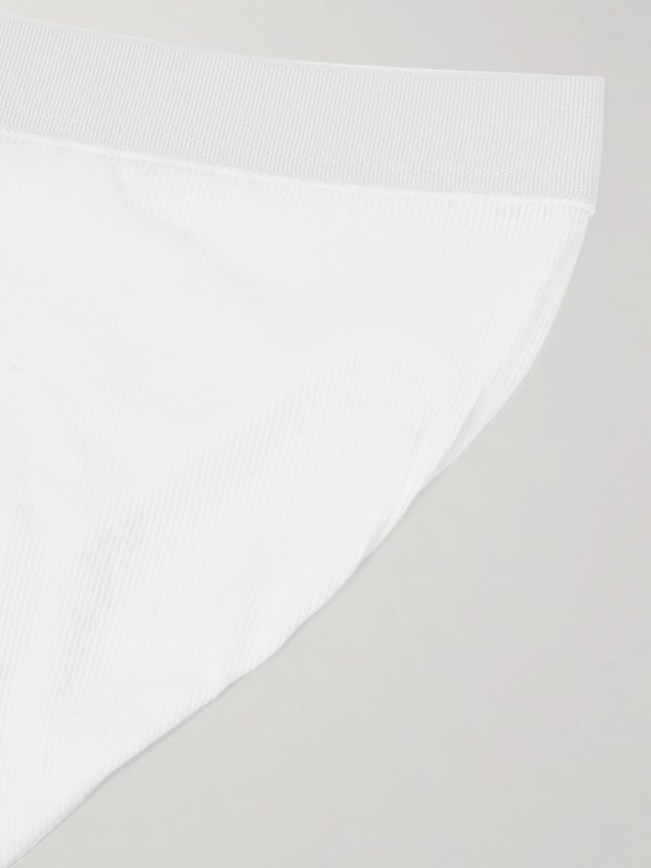 Ribbed Cotton and Modal-Blend Briefs - CU Ribbed Cotton and Modal-Blend Briefs - CU