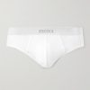 Ribbed Cotton and Modal-Blend Briefs Ribbed Cotton and Modal-Blend Briefs
