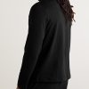 Slim-Fit Stretch Recycled-Jersey Half-Zip Top - BK Slim-Fit Stretch Recycled-Jersey Half-Zip Top - BK