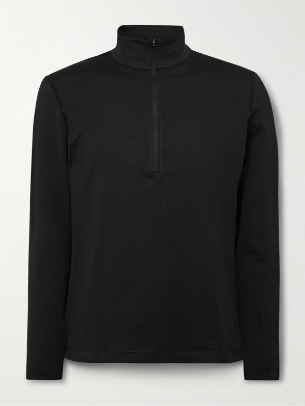 Slim-Fit Stretch Recycled-Jersey Half-Zip Top Slim-Fit Stretch Recycled-Jersey Half-Zip Top