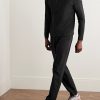 Slim-Fit Stretch Recycled-Jersey Half-Zip Top - OU Slim-Fit Stretch Recycled-Jersey Half-Zip Top - OU
