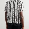 Camp-Collar Satin-Trimmed Embroidered Cotton-Voile Shirt - BK