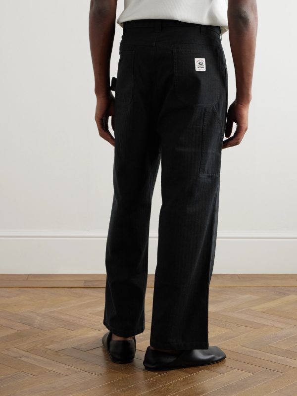 Knolly Brook Straight-Leg Cotton-Canvas Trousers - BK