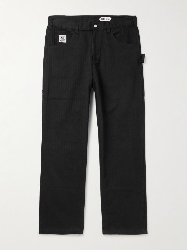 Knolly Brook Straight-Leg Cotton-Canvas Trousers