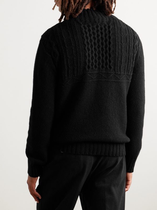 Máirtín Beag Galánta Merino Wool and Cashmere-Blend Sweater - BK Máirtín Beag Galánta Merino Wool and Cashmere-Blend Sweater - BK