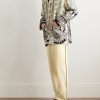 Player Straight-Leg Bead-Embellished Felted Wool-Blend Twill Trousers - OU Player Straight-Leg Bead-Embellished Felted Wool-Blend Twill Trousers - OU