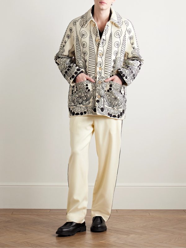 Embroidered Merino Wool Jacket - OU Embroidered Merino Wool Jacket - OU
