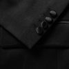 Silk-Satin Trimmed Wool Barathea Tuxedo Jacket - CU Silk-Satin Trimmed Wool Barathea Tuxedo Jacket - CU