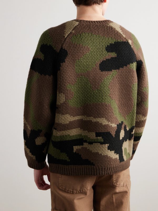 Camouflage Merino Wool Sweater - BK