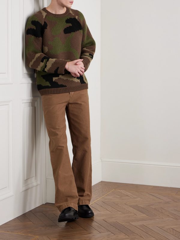 Camouflage Merino Wool Sweater - OU