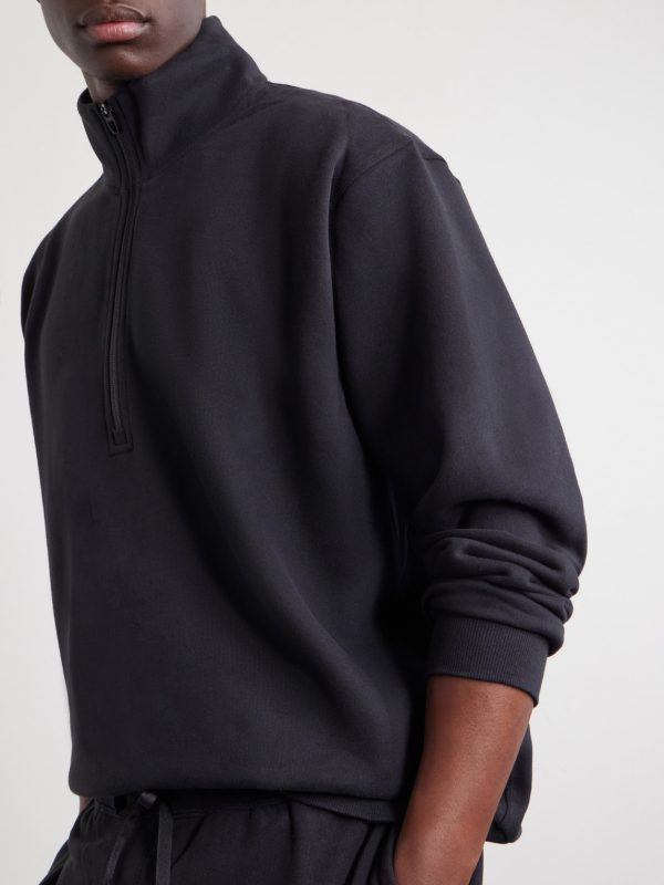 Steady State Cotton-Blend Jersey Half-Zip Sweatshirt - CU Steady State Cotton-Blend Jersey Half-Zip Sweatshirt - CU