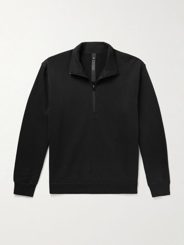Steady State Cotton-Blend Jersey Half-Zip Sweatshirt Steady State Cotton-Blend Jersey Half-Zip Sweatshirt
