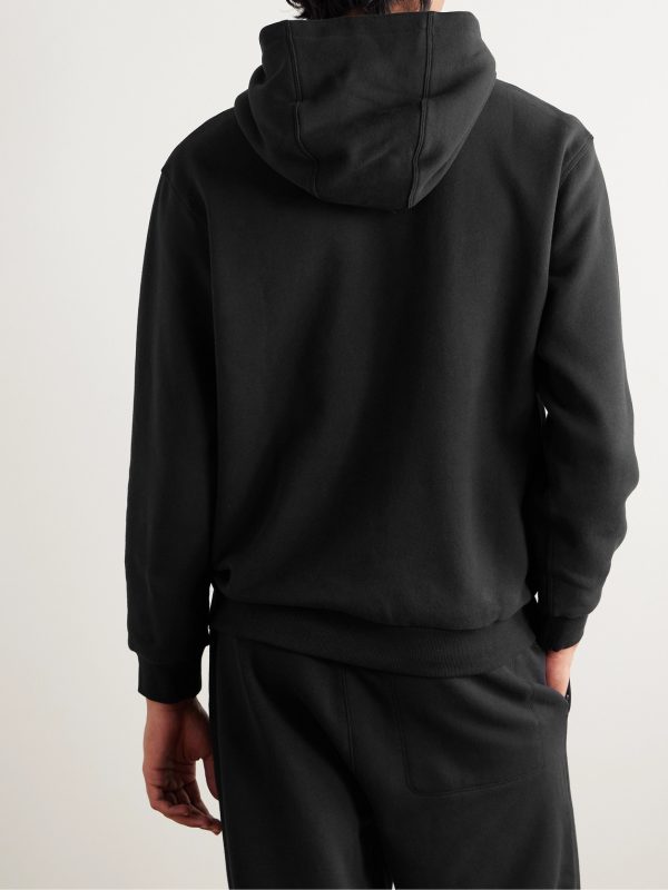 Steady State Cotton-Blend Jersey Hoodie - BK Steady State Cotton-Blend Jersey Hoodie - BK