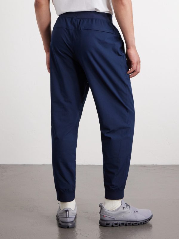 ABC Tapered Recycled-Warpstreme™ Drawstring Trousers - BK