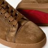 Louis Junior Grosgrain-Trimmed Suede Sneakers - CU