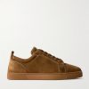 Louis Junior Grosgrain-Trimmed Suede Sneakers